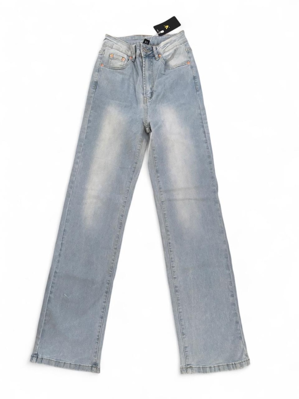 High Waisted Light Wash Straight
Leg Denim Jeans NWT Size XS
